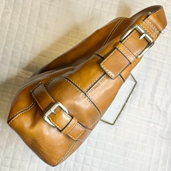 MICHAEL Michael Kors Brookville Caramel Leather Slouchy Hobo Shoulder Bag 2008 - Picture 10 of 15